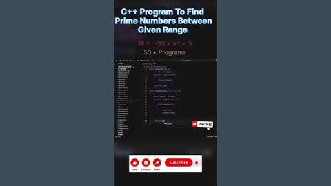 program of prime number between given range in C++ | #shorts #ytshorts #youtubeshorts #ai  #trending