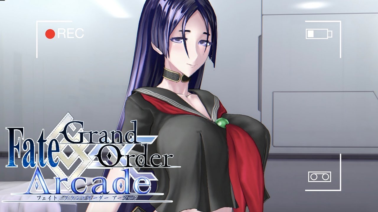 Fate Grand Order Arcade 水着源頼光 ランサー 再臨 マイルームまとめ アーケード版がハレンチ過ぎる件について Youtube