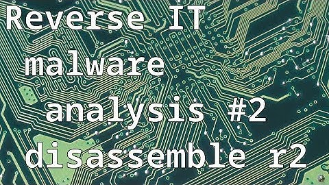 malware analysis #2 (assembly disassembly radar2) - opcode analysis r2