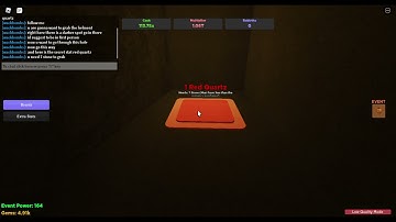 how to get the secret stat red quartz in button simulator ed