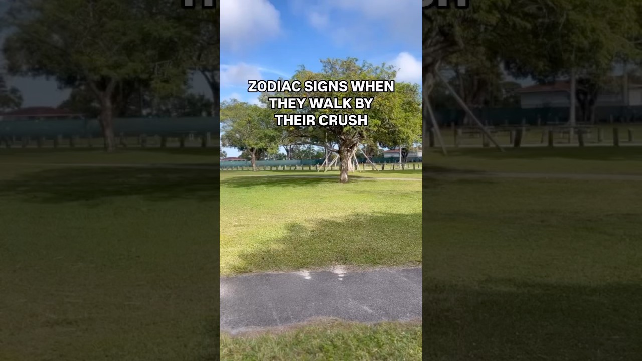 Zodiac Signs When They Walk By Their Crush 😅 