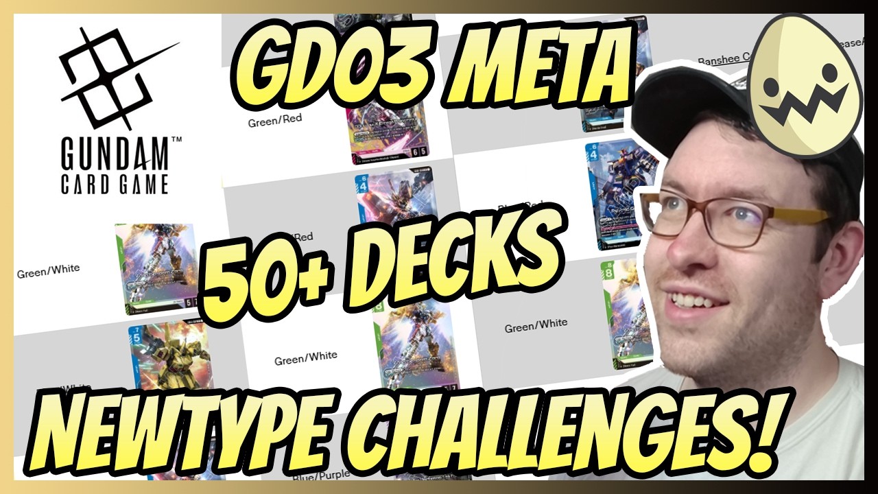 Gundam Card Game: GD03 Newtype Challenges! Deck Lists, Results, and Tier List!