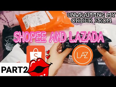 Unwrapping my order from Shopee and Lazada Part2