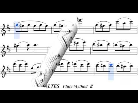 Altes Flute MethodⅡ 18− 2 フルート練習曲