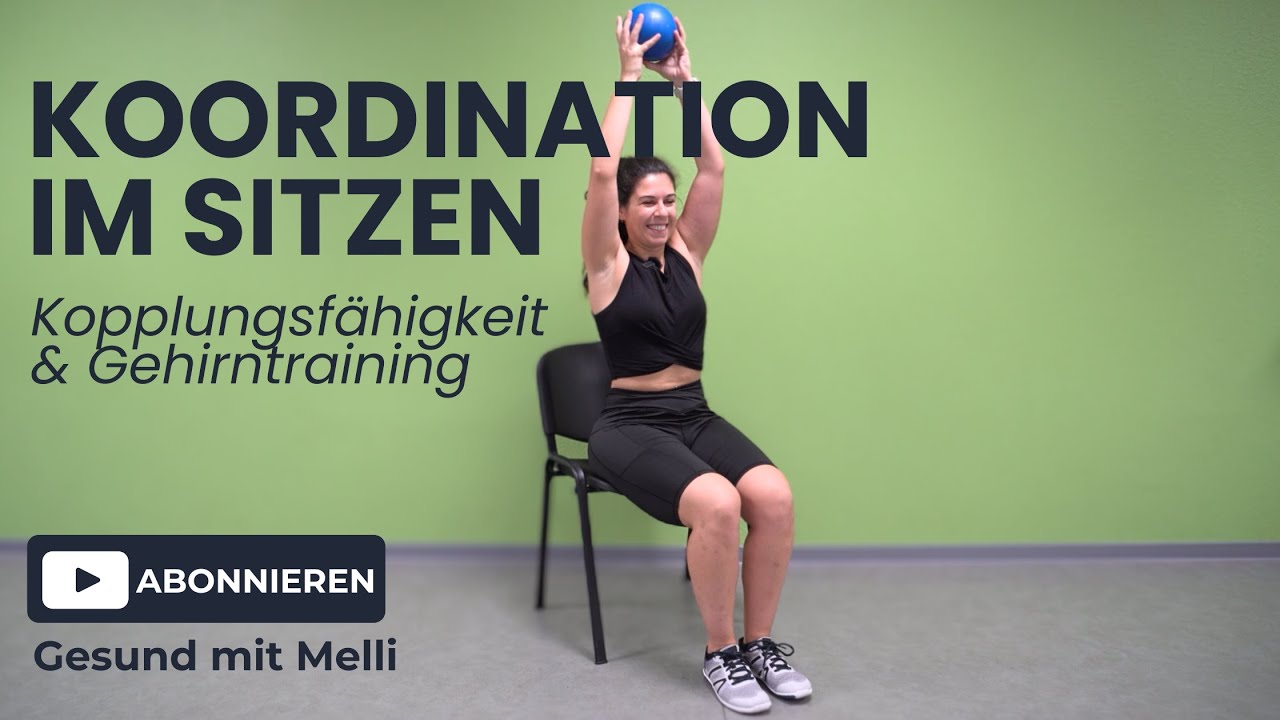 Koordination im Sitzen | Kopplungsfähigkeit mit dem Ball