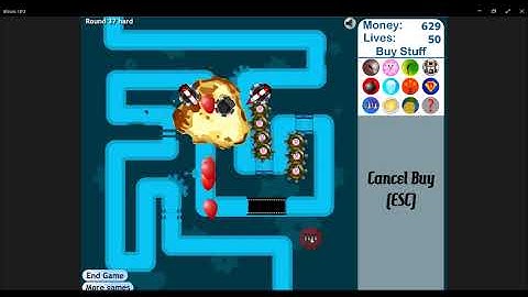 No Lives Lost (Track 3, Hard, Bloons Tower Defense 3 Challenge)