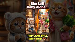 Mama Cat Leaves Baby Home, Goes Shopping & Cooks a Feast! #meow