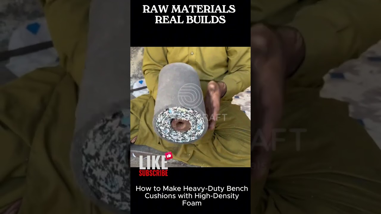 How to Make DIY Gym Bench Cushions from Scrap Foam | Upcycling Guide