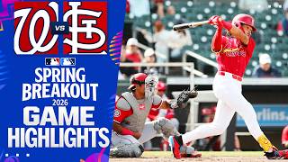 Nationals vs. Cardinals - 2026 Spring Breakout Highlights