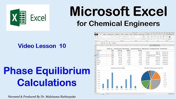 Microsoft Excel for Chemical Engineers 10 - Phase Equilibrium Calculations