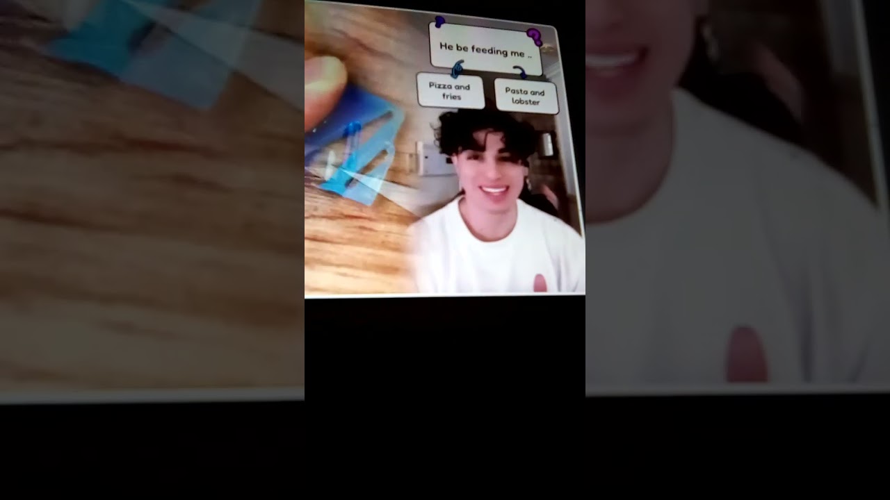 Me filming me watching YouTube shorts