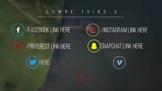 Minimal Social Media Lower thirds | After Effects Elements - Envato elements