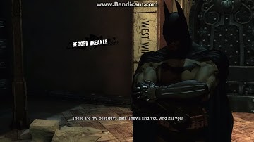 Batman Arkham Asylum challenge mode: Record breaker