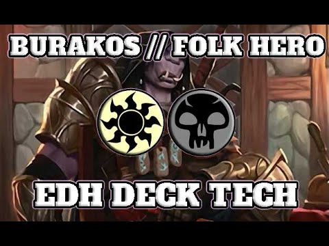Party Time Upgrade! Burakos, Party Leader // Folk Hero EDH Deck Tech!