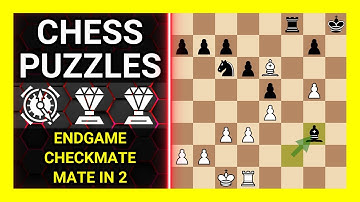 Chess Puzzles to Practice. Themes: Endgame, Checkmate, Mate in 2. Learn Chess