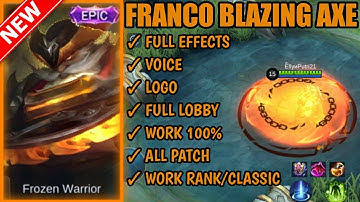 Script Skin Franco Blazing Axe Full Effects + No Password