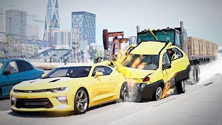 BeamNG Drive - Dangerous Driving and Accidents #53