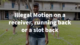 Flag Football Illegal Motion Explanation