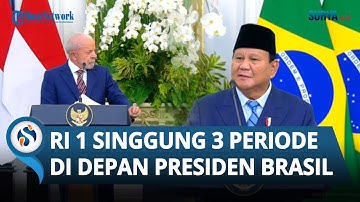 Canda Prabowo di Depan Presiden Brasil, Singgung 3 Periode: Kalau UU Mereka Boleh, Kalau Kita Enggak