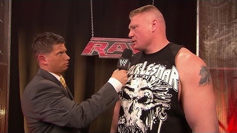 Brock Lesnar describes what he