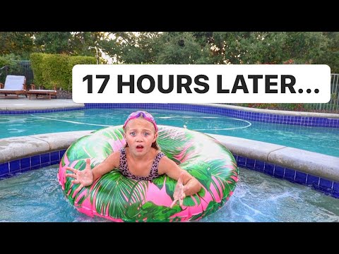 EVERLEIGH SPENDS 24 HOURS IN HER POOL CHALLENGE!!!