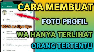 Cara Agar foto Profil wa hanya Bisa dilihat Beberapa Orang