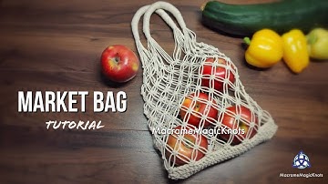 Macrame Market Bag Tutorial | DIY Shopping Bag