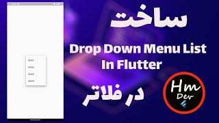 Flutter Tutorial - How Create Dropdown Menu Item List