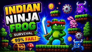 🐸 INDIAN NINJA FROG: SURVIVAL | 2D Ninja Platformer Game | Android Gameplay ⚔️ screenshot 2