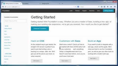 Prototyping and Sass with Foundation