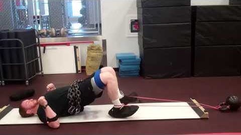 Band, Chain and Mini Band Resisted Sliding Leg Curl