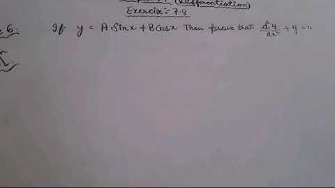 Question 6 of Exercise:-7.8 of Chapter:-7(Differentiation) for Class 12th Mathematics Ncert/Elements
