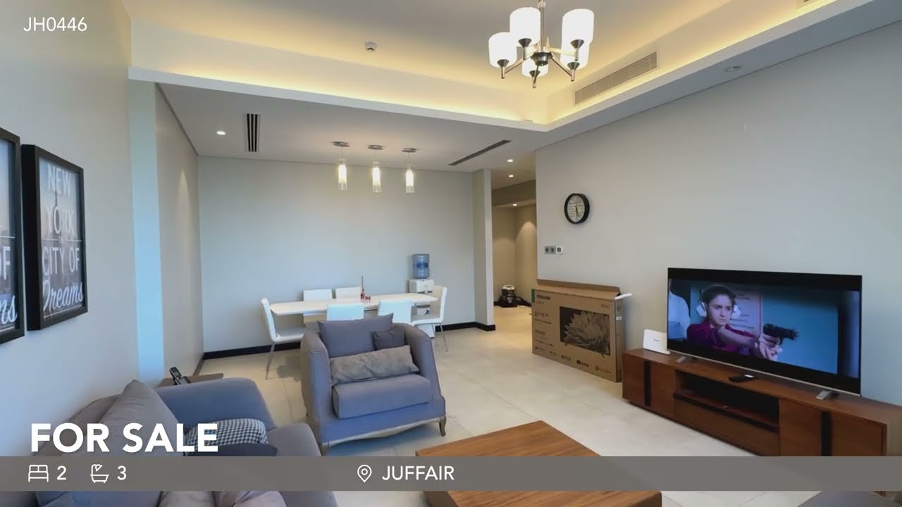 Luxury City View 2 BHK Apartment. Rent 650BD Inclusive. Area. Juffair, Bahrain.Ref No.JH0446