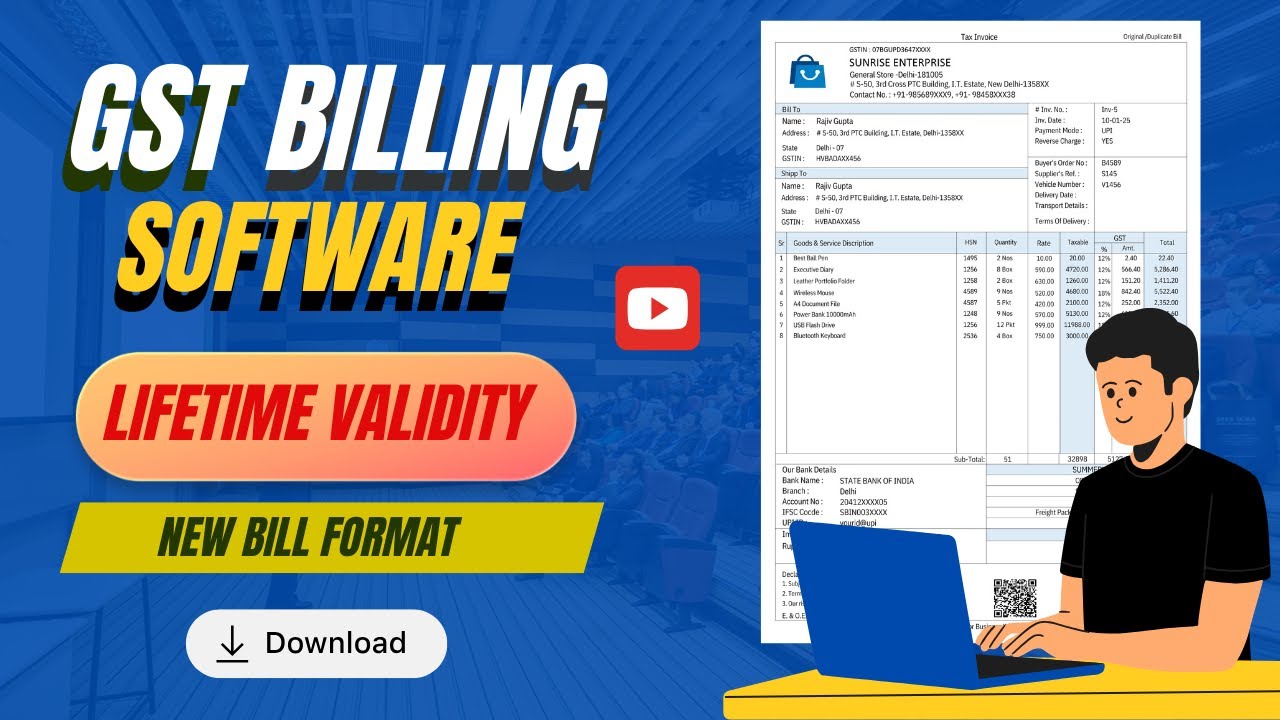 Ultimate Best GST Billing Software for Small Business - YouTube