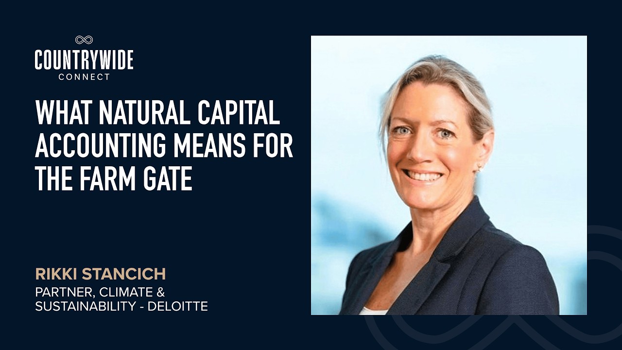 Rikki Stancich - What natural capital accounting means for the farm gate
