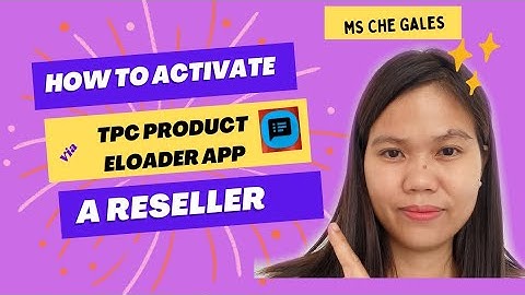 Tpc Product E-loader How to activate sim via Viber