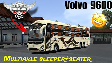 How to add VOLVO 9600 Bus mod in Bus Simulator Indonesia | BUSSID mein Indian Bus Mod kaise add kare