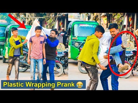 plastic-wrapping-people-prank-|-most-dangerous-prank-ever---prank-in-india-|-4-minute-fun