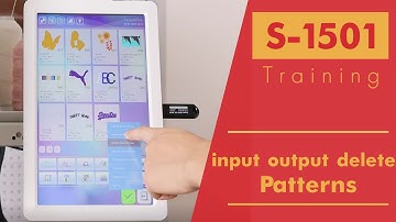 Smartstitch Embroidery Machine S1501 Control Panel  Input and Output Designs