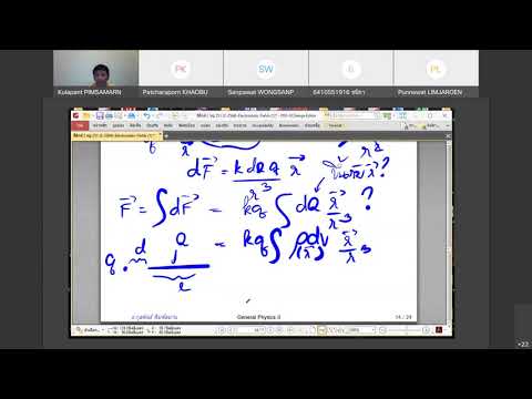 ฟิสิกส์ 2 หมู่ 251 2 2564 Electrostatic Fields 2