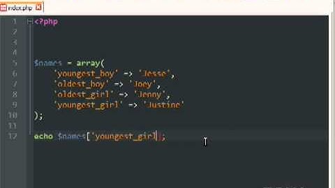 01 PHP - Strings Variables Echo Arrays.flv