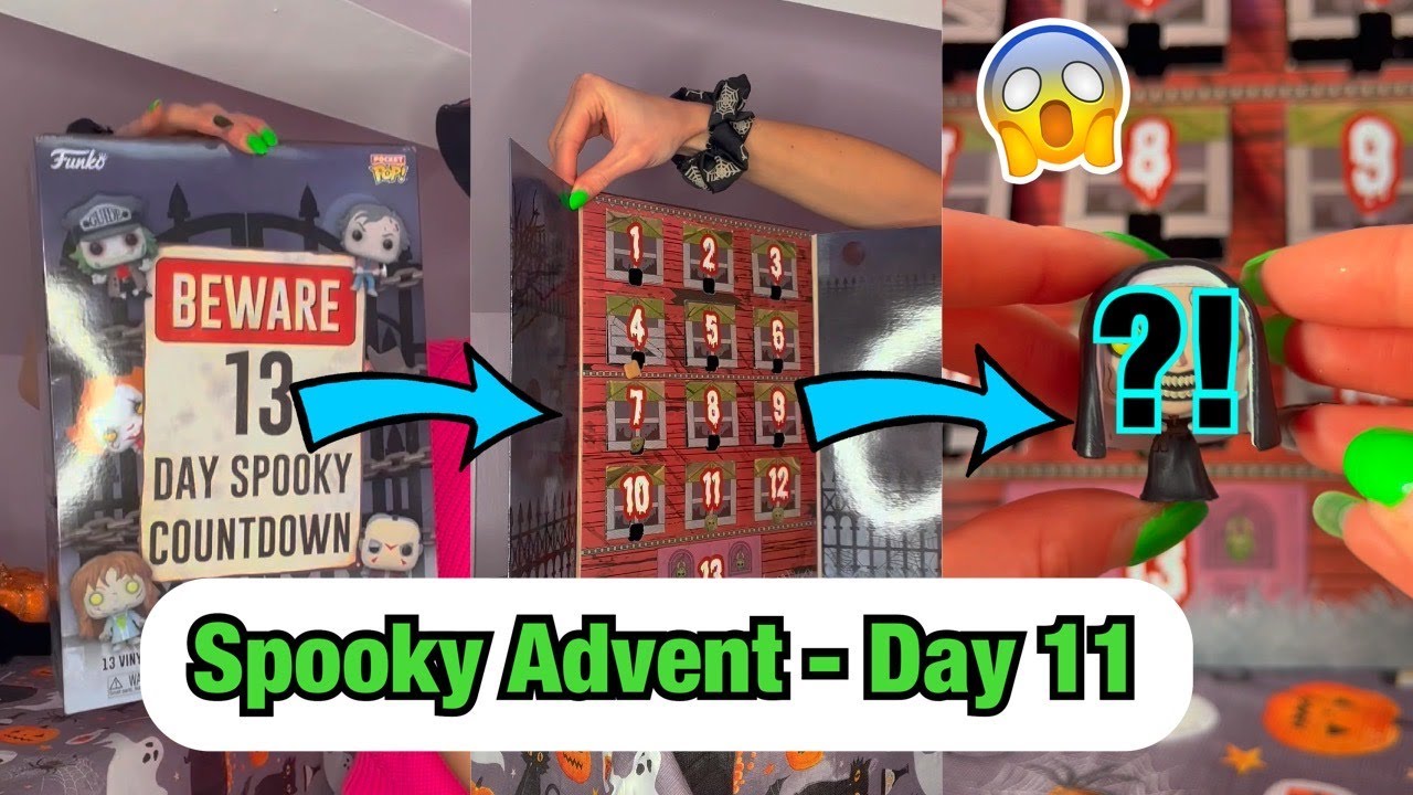 [ASMR] *BEWARE* MYSTERY SPOOKY ADVENT CALENDAR - DAY 11!🪦 #Shorts