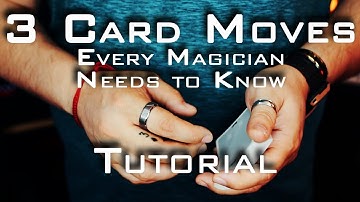 TOP 3 CARD MOVES EVERY MAGICIAN SHOULD KNOW!!! (And David Blaine