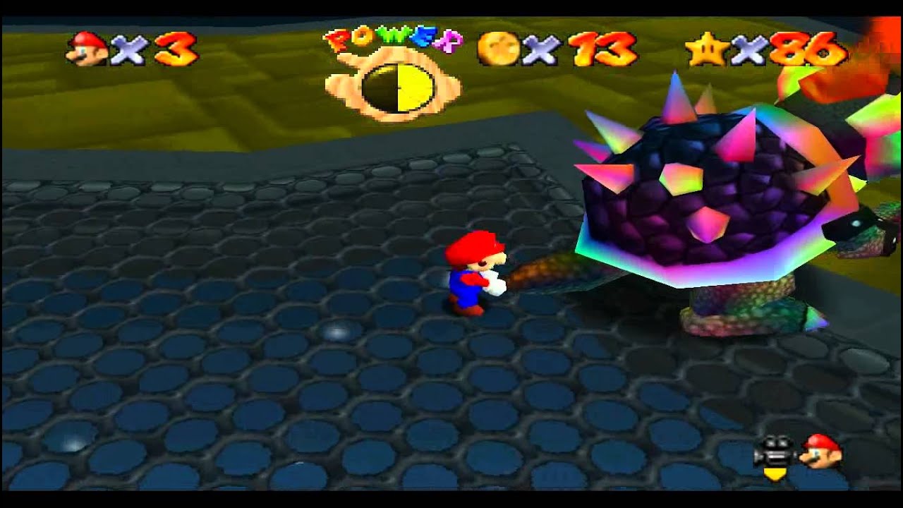 Super Mario 64 Star Road walkthrough Bowser Course 3 YouTube
