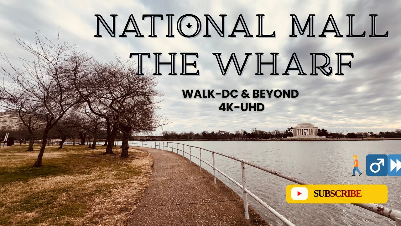 4K Winter Walking Tour | National Mall | The Wharf | Tidal Basin & Canadian Geese | Washington, D.C.