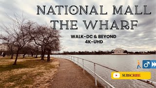 4K Winter Walking Tour | National Mall | The Wharf | Tidal Basin & Canadian Geese | Washington, D.C.