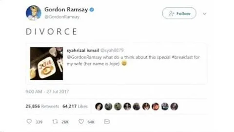 Gordon Ramsay Critiques your Cooking on Twitter