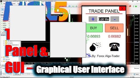 MT5/MQL5 MOVABLE Trade Panel/ GUI (Graphical User Interface) Forex EA FREE - PART 110 #forextrading