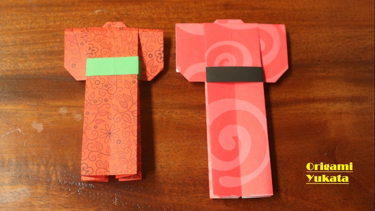  Cara  membuat  origami  yukata baju  jepang baju  wanita YouTube