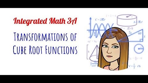 Math 3 - Transformations of Cube Root Functions